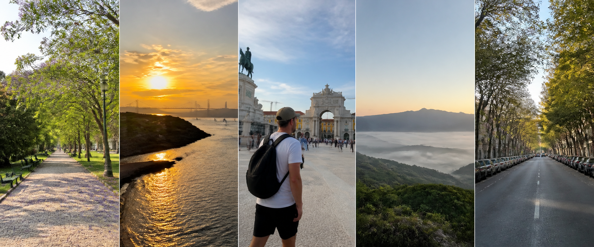 Five photographs from a trip to Lisbon